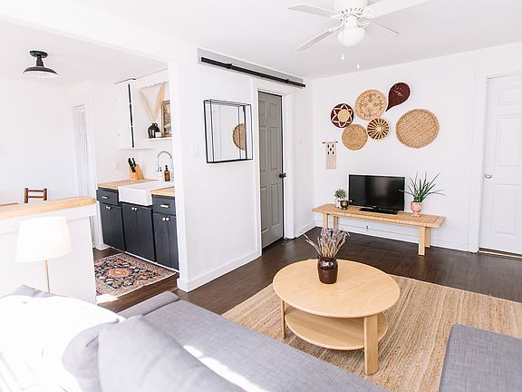 Living room and kitchen