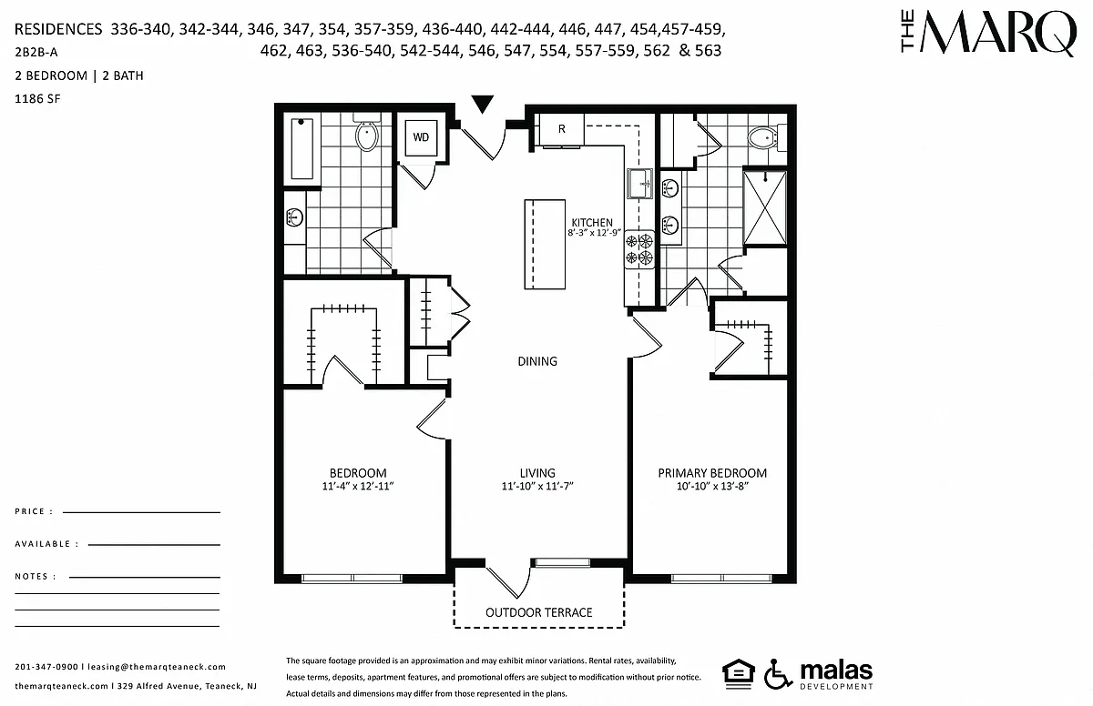 Floor plan 2B2B-A