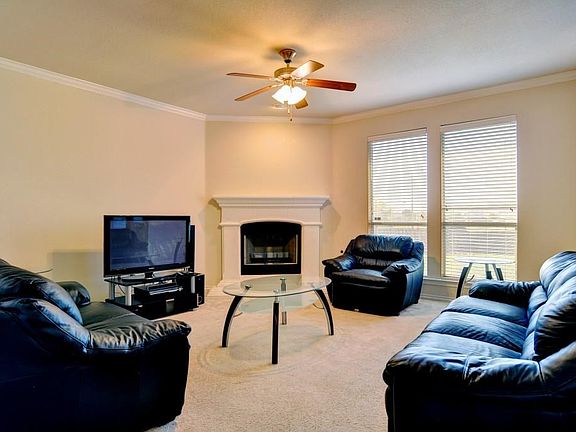 Family Room with wood burning fireplace