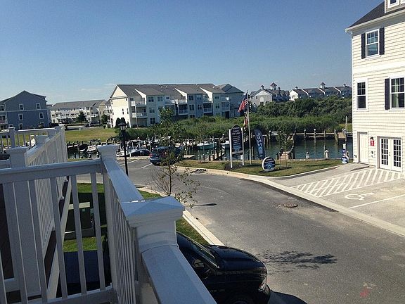 From front deck over look boat docks