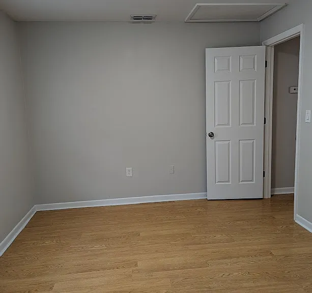 Bedroom in the front of the apartment