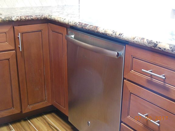 dishwasher in kitchen