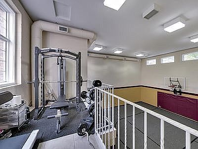 Workout area over Gym