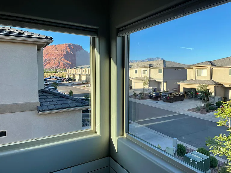 View from the master bathroom