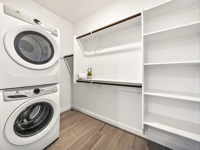 Guest Suite Laundry and Bedroom Closet