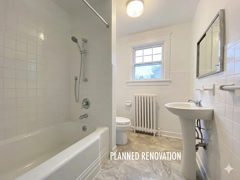 Rendered Preview: This image shows the expected look of the unit after renovations are completed.