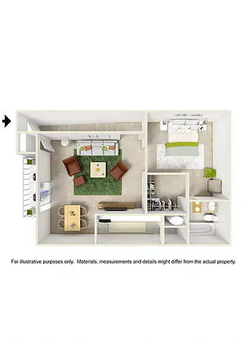 Floor plan Studio