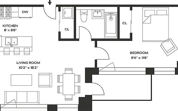 2nd image of 2141 46th St Unit 4G