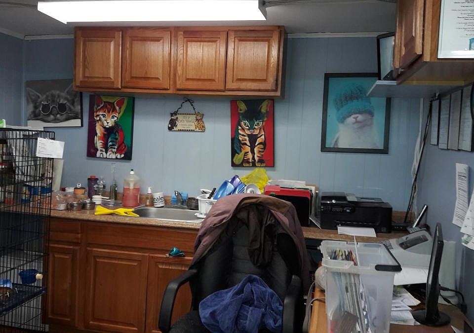 Office in the pet boarding place