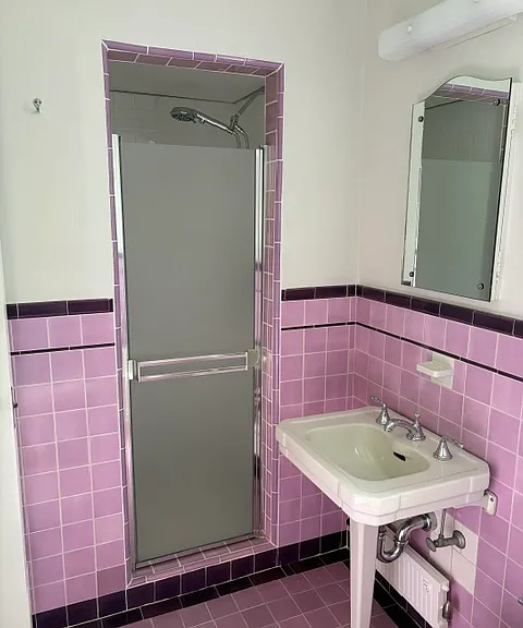 Bathroom showing shower