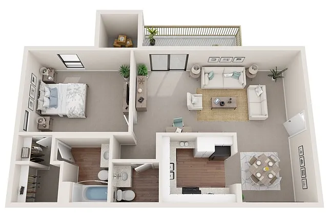 Floor plan 1X15