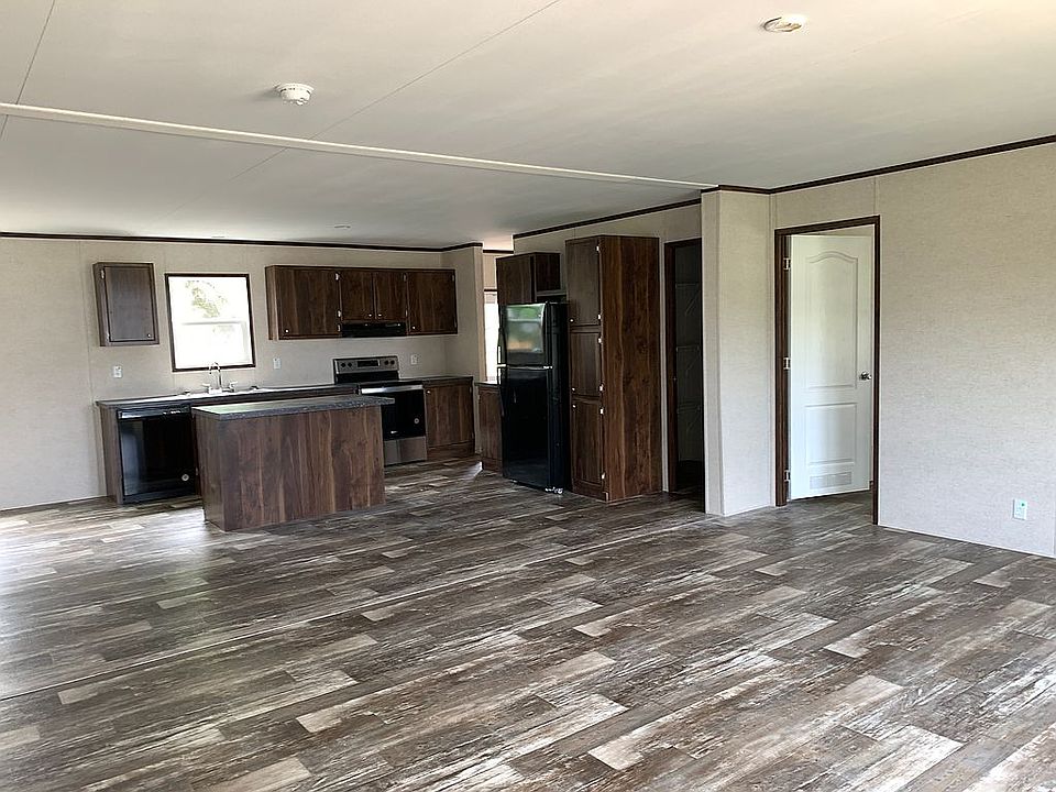 Open concept kitchen island