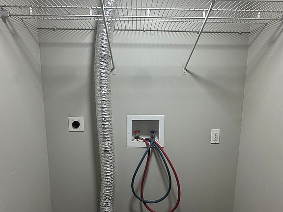 Hookup for washer and dryer