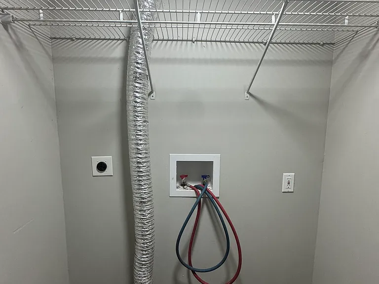 Hookup for washer and dryer