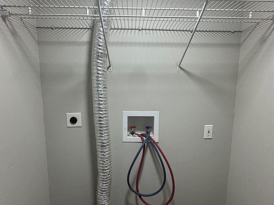 Hookup for washer and dryer