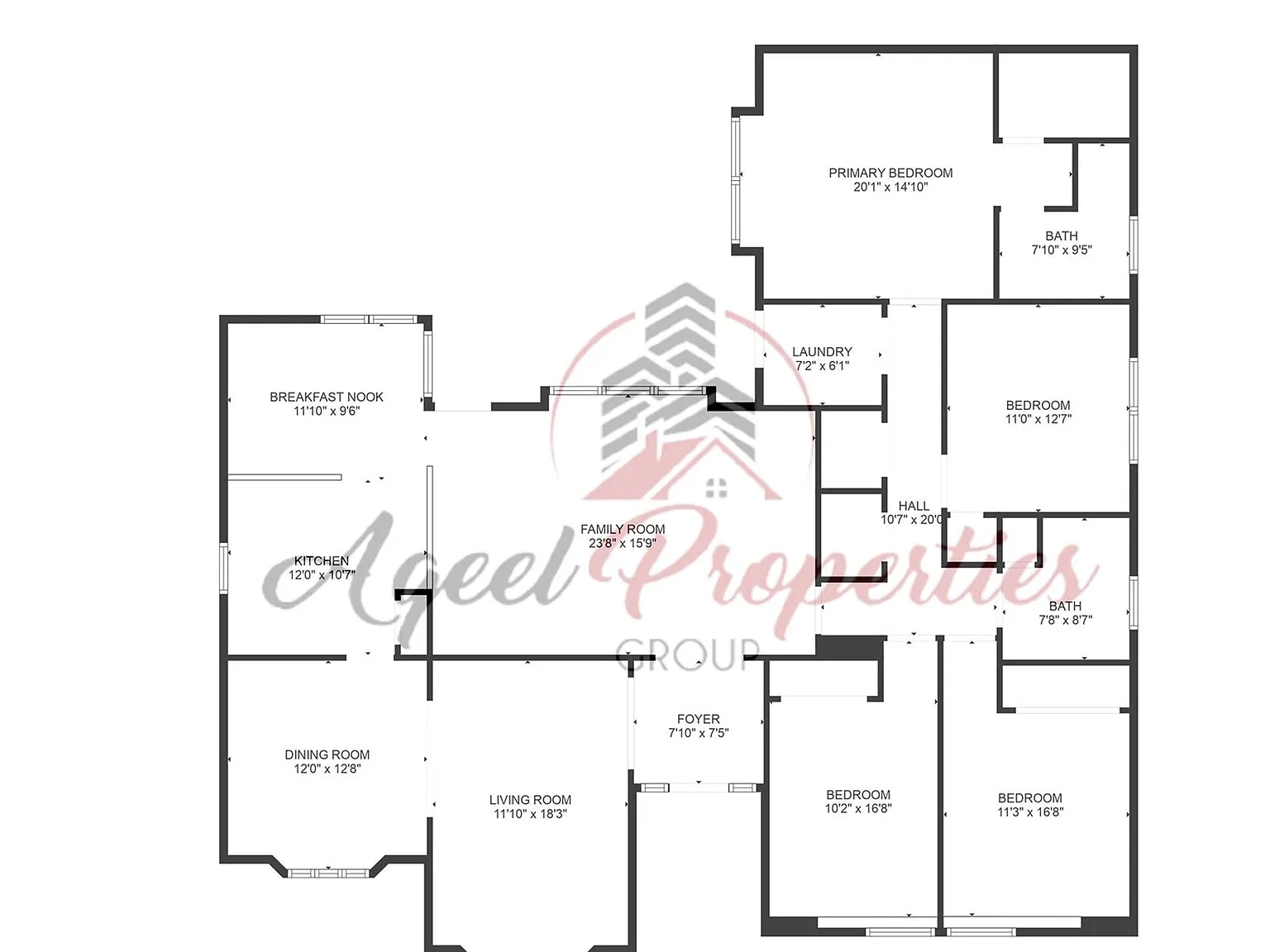 4 bed, 2.0 bath, 2383 sqft, $3,500 — Photo 2