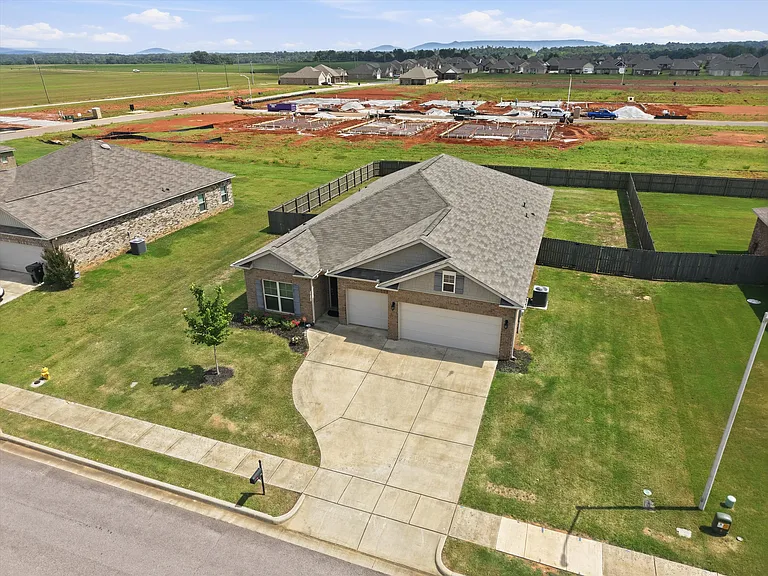 Large fenced yard