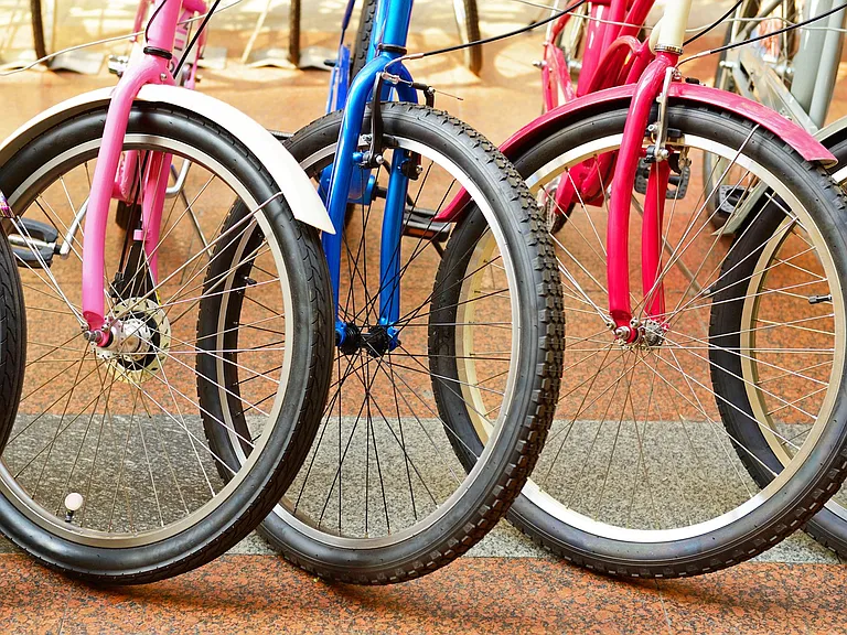 Indoor, secure bike storage is available