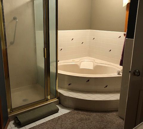 Master Bath with jetted-tub