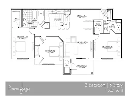 Floor plan 3J