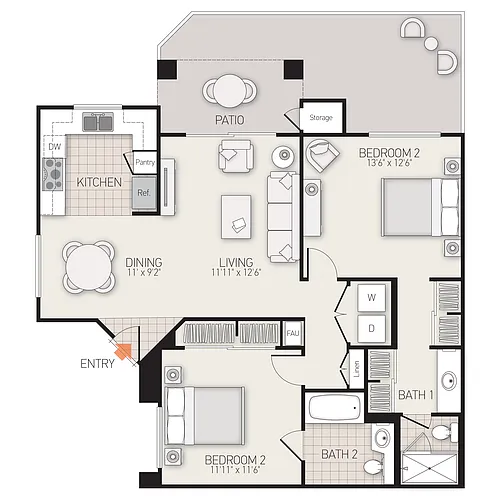 Floor plan Plan B