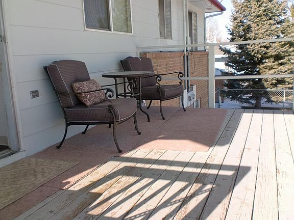 Patio deck, great for morning coffee.
