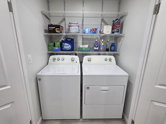 In Unit Laundry and Storage