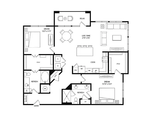 Floor plan B7