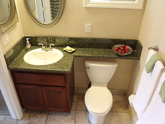 Bathroom sink area