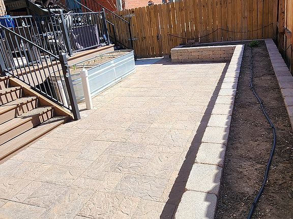 Backyard entrance to unit