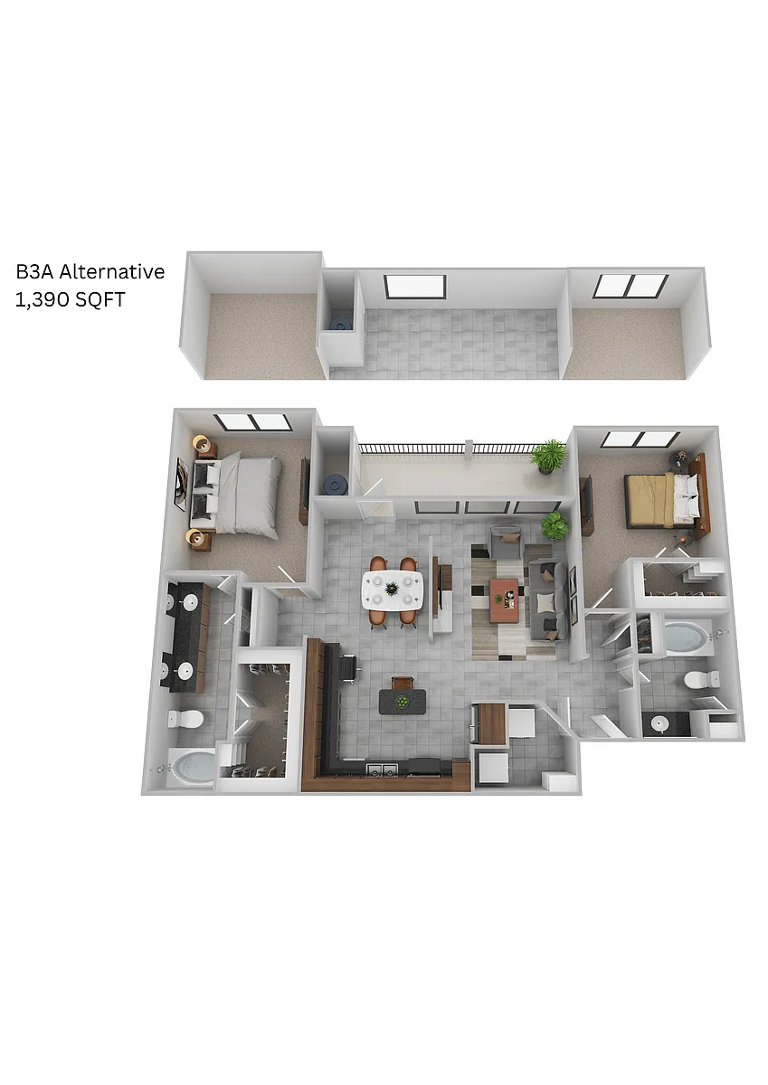 Floor plan B3A