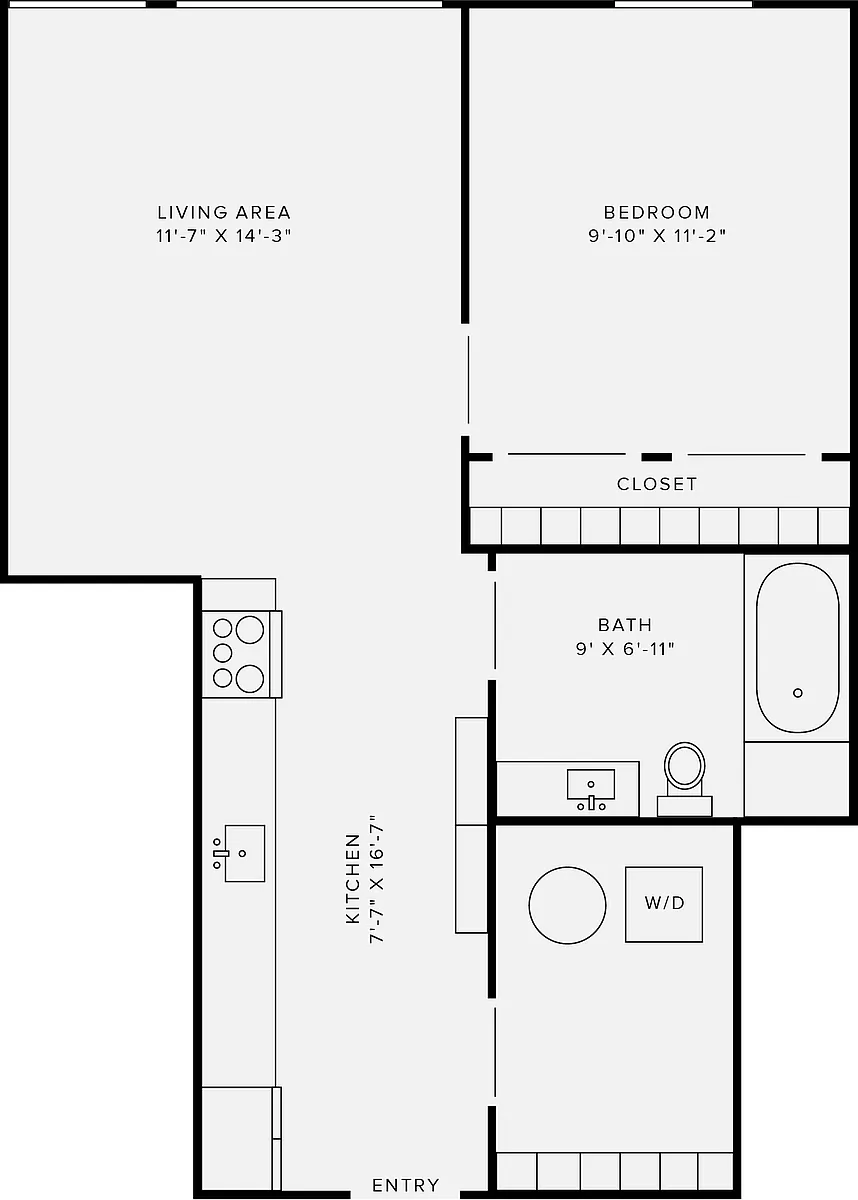Floor plan 1B Style F