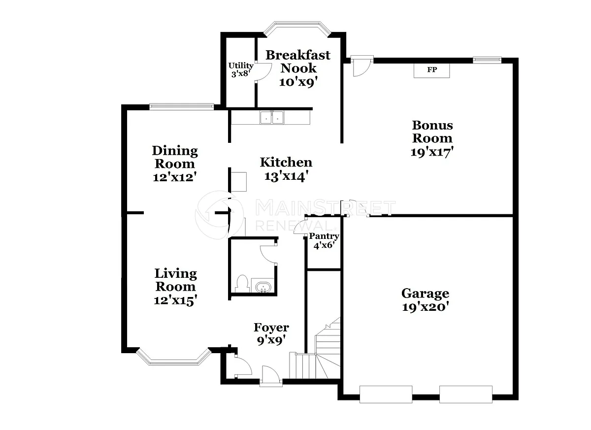 Floor Plan - 4050 Castle Way