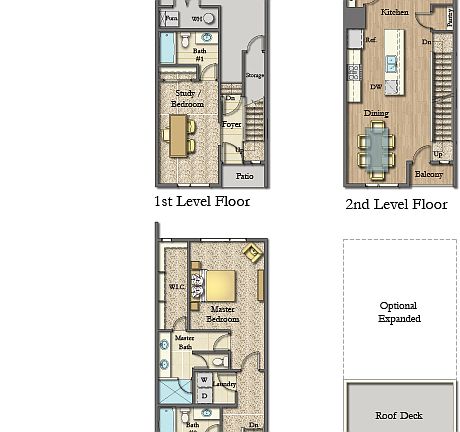 Middle homes with flex space
