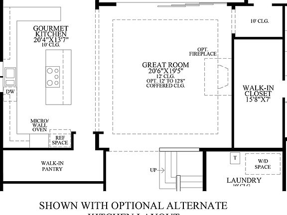 Optional Alternate Kitchen Layout
