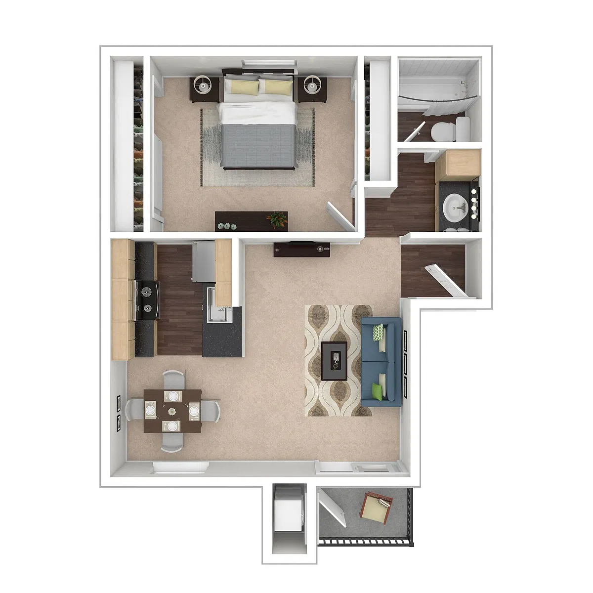 Floor plan One Bedroom