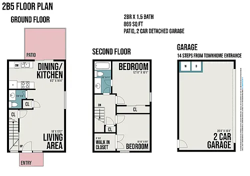 Floor plan 2B5 Townhome