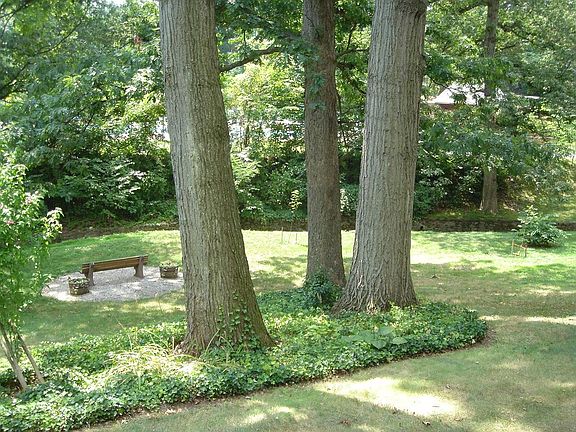 Quiet contemplation can be had right out front.