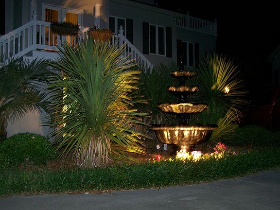 at night