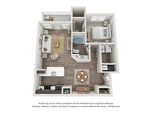 Floor plan The Indigo | Renovated