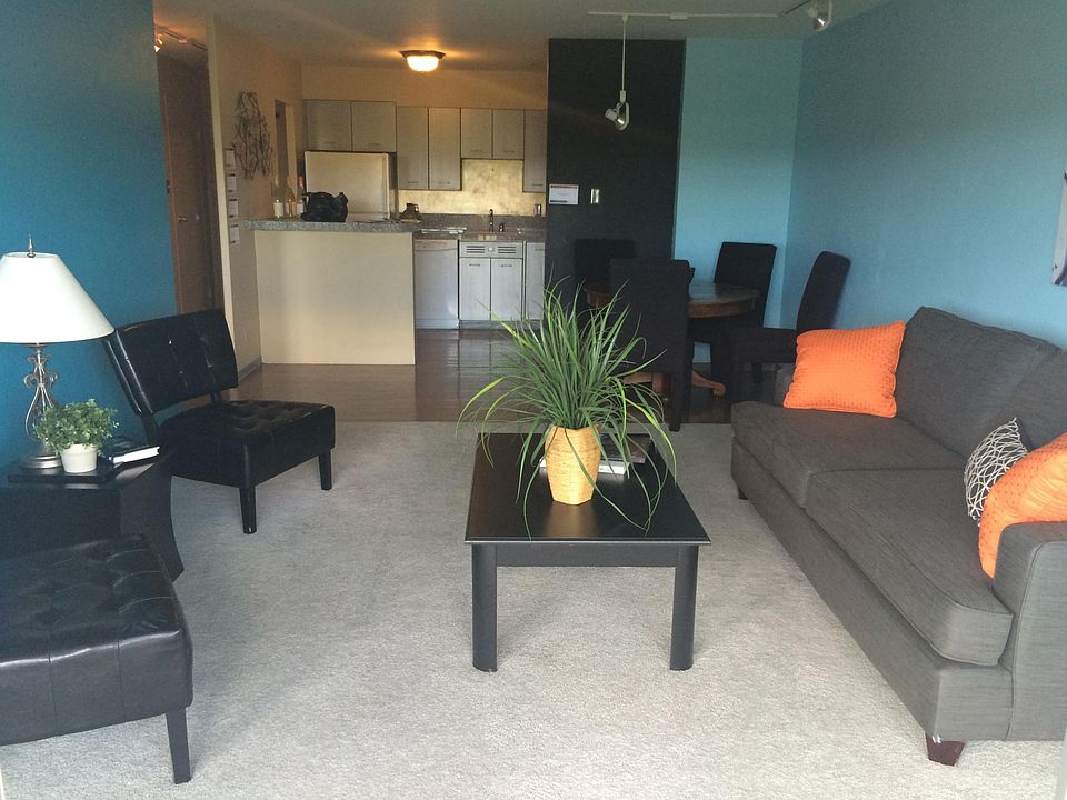 Living room (shown furnished)