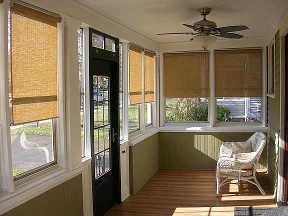 21' wide south facing enclosed porch