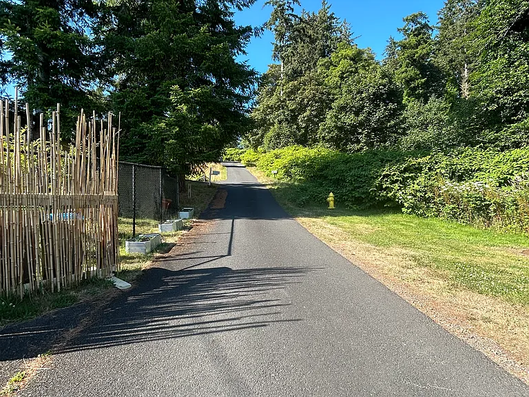 View north up 8th street