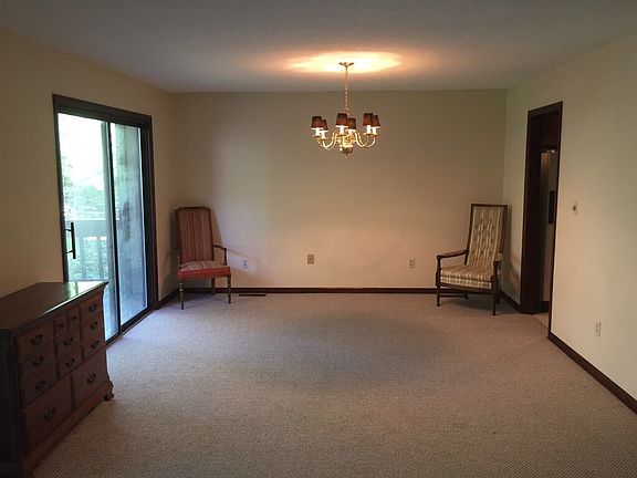 Large open living and dining room