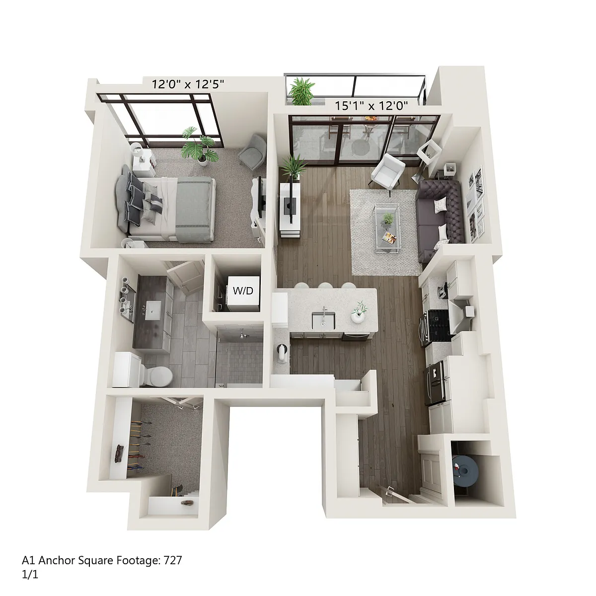 Floor plan Anchor 727
