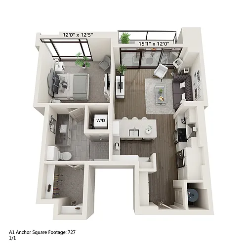 Floor plan Anchor 727