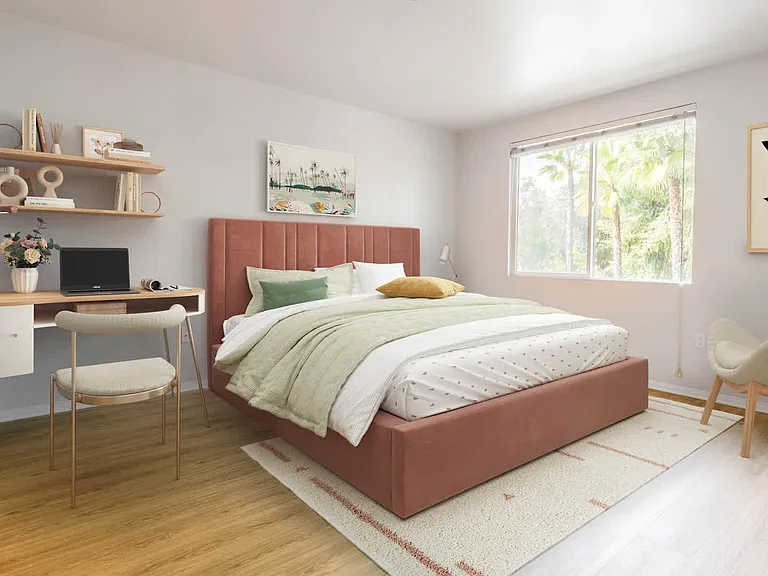 Bedroom with Hard Surface Flooring