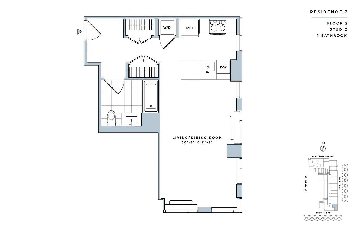 Floor plan Studio-E.14-II