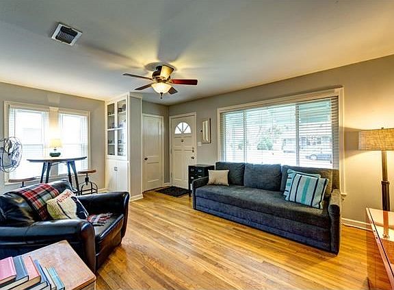Another living room view - notice the entry closet - great for coats & general storage!