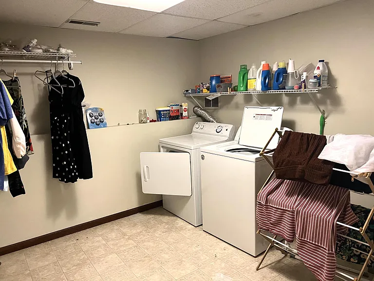 Spacious laundry room
